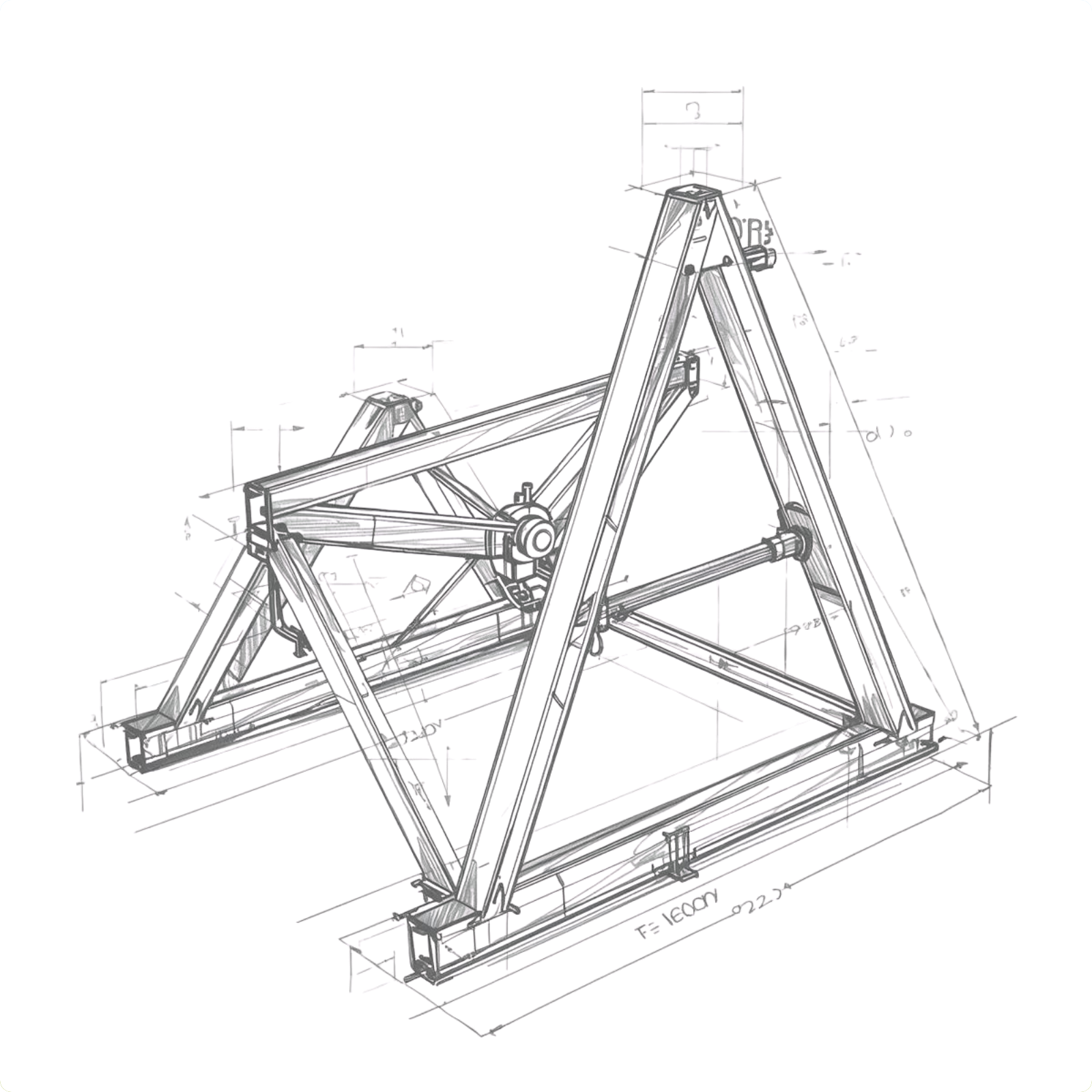 Mounting brackets and supports icon
