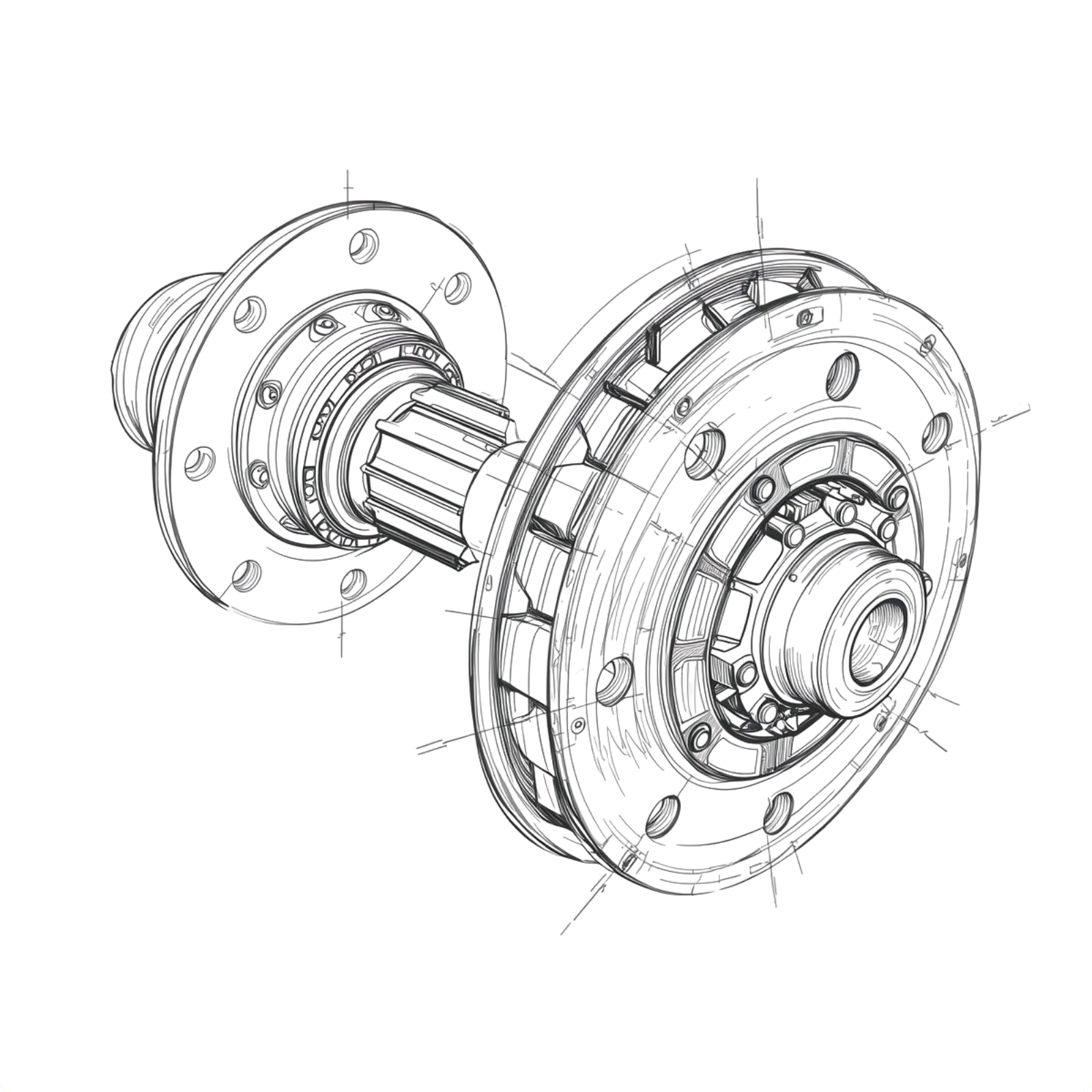 Shafts and pins icon