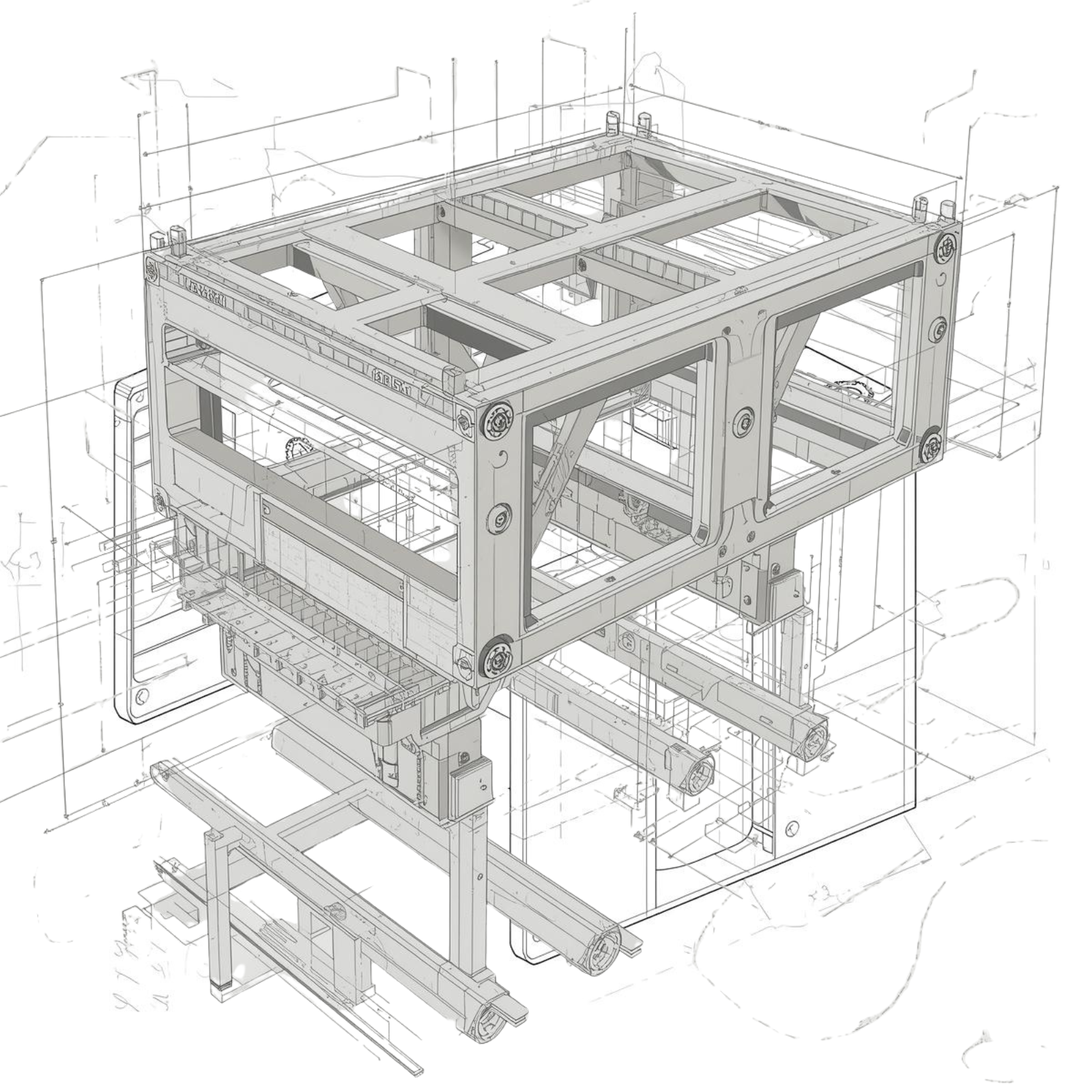 Frames and welded subframes icon