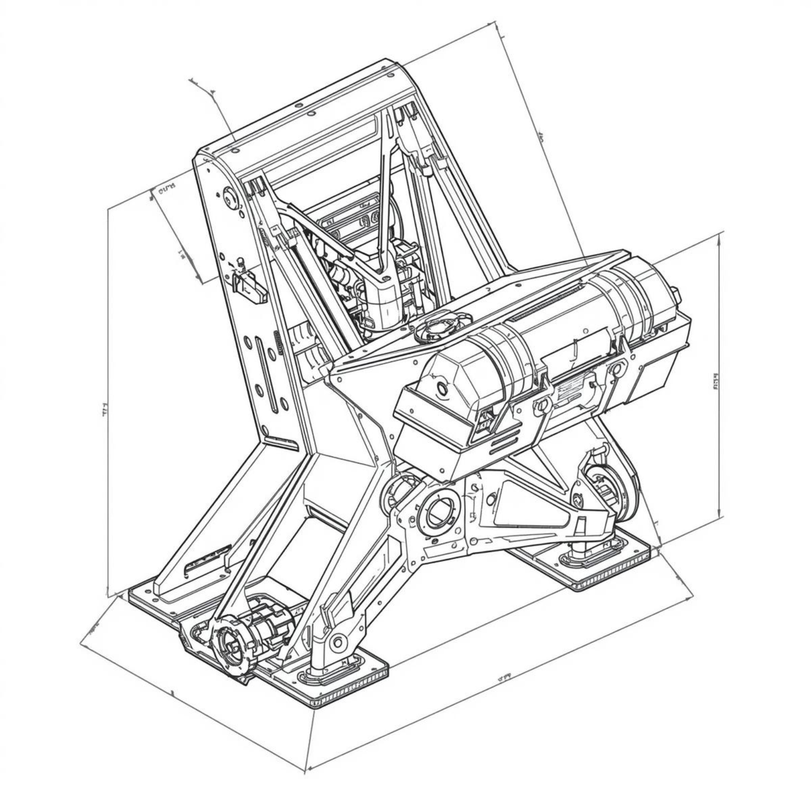 Mounting brackets and supports icon