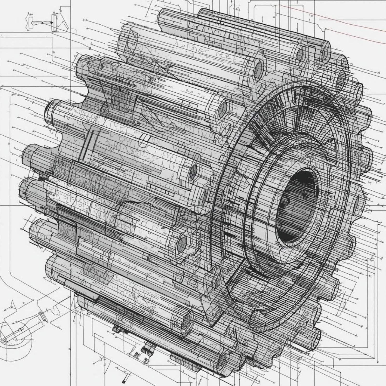 Shafts and pins icon